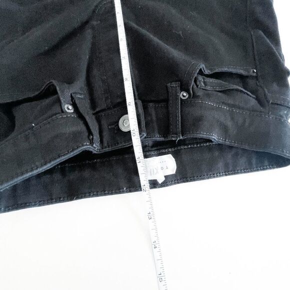 Topshop Womens Pure Black Jamie Denim Jeans High Rise Tall Size 28 - Picture 7 of 10